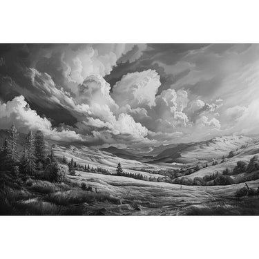 Black and White Scenery Canvas